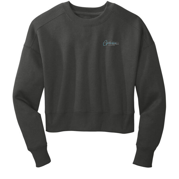 Genesee Figure Skating Club Invitational & 2025 Excel Series Crop Crewneck Sweatshirt Thumbnail