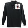 Long Sleeve Silk Touch Polo with Pocket Thumbnail